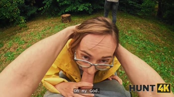 HUNT4K. Emejota hiker fucks in the forest