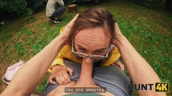 HUNT4K. Emejota hiker fucks in the forest