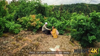 HUNT4K. Emejota hiker fucks in the forest
