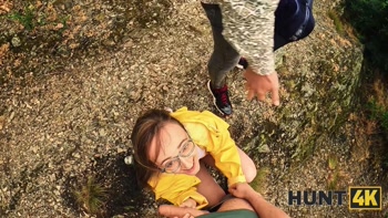 HUNT4K. Emejota hiker fucks in the forest