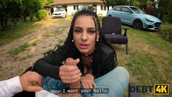 DEBT4k. Alexa Throat wanted all her holes to be fucked!