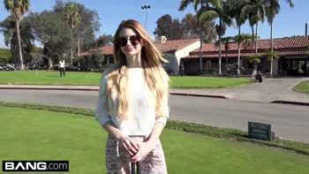 Nadya Nabakova puts her pussy on display at the golf course