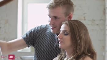 Blonde Bombshell's Anal Inspiration Ignites Steamy Blowjob