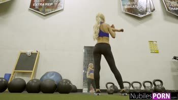 Blonde Bombshell Kenzie Reeves Gets Her Petite Body Stretched By A Hung Lover
