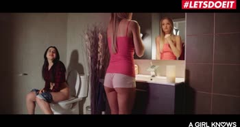 Taissa Shanti's Petite Shower Seduction with Stepsisters
