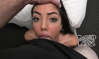 L Rivers' Braces Blowjob: Fat Cock Deepthroating Delight