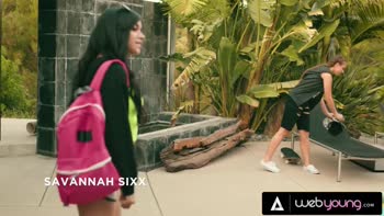 Savannah Sixx's Skater Seduction with Gia Derza