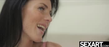 Blonde Bombshell Whitney Conroy Joins Brunette Beauty Eileen Sue in Steamy Lesbian Threesome