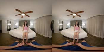 Celestina Blooms' Birthday Gift: A Naughty Stepsister Handjob in VR