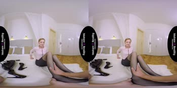 Skinny Dress Seduces in VR POV Blowjob