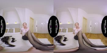 Skinny Dress Seduces in VR POV Blowjob
