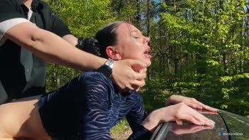 Eva Soda's First Public Ride Ends in Rough Car Sex
