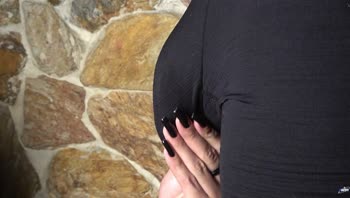 XattlaLust's Black Nailed Babe: Fast, Hard Handjob & Big Cumshot