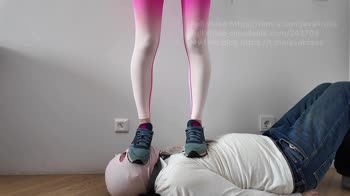 Ava Krass Tramples Her Foot Slave's Face