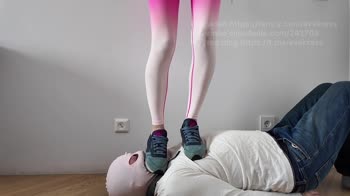 Ava Krass Tramples Her Foot Slave's Face