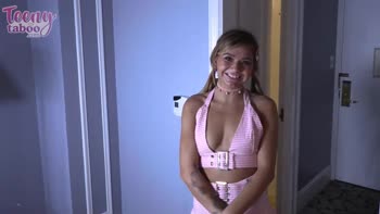 Mia Kay's Taboo Teeny Delight: Blonde Coed Gets Screwed by Her Stud