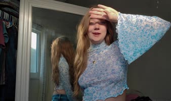Sableheart7249 - Sableheart's Sensual Strip Tease: Transparent Try-On Haul Unveils Her Natural Beauty