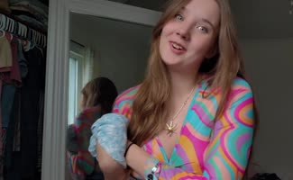 Sableheart7249 - Sableheart's Sensual Strip Tease: Transparent Try-On Haul Unveils Her Natural Beauty