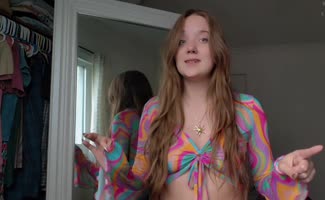 Sableheart7249 - Sableheart's Sensual Strip Tease: Transparent Try-On Haul Unveils Her Natural Beauty