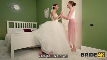 BRIDE4K. We were so horny and got caught together...
