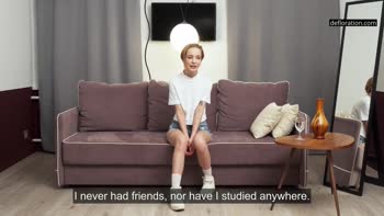 Ella's Innocent Virgin Debut: Tight, Blonde, and Masturbating!