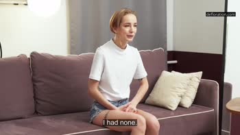 Ella's Innocent Virgin Debut: Tight, Blonde, and Masturbating!
