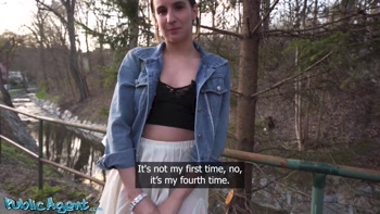 Public Agent - Shy Belgian Gigi Max loves thick cock POV blowjob outdoors hard fuck multiple orgasms