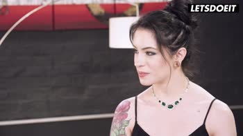 Anna de Ville's Tattooed Temptation: Black BBC in Deep Anal and Blowjob