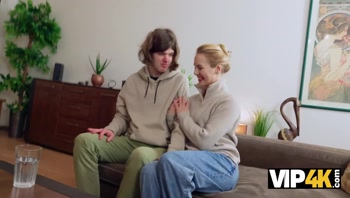 VIP4K. A Shy Blonde from the street acts like a real Slut and a Cheater