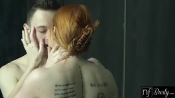Kiara Lord's Sultry Shower Seduction: Busty Redhead POV Blowjob