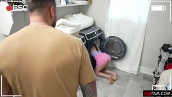 Stepdad Helps Himself To Stuck Stepdaughter's Cunt