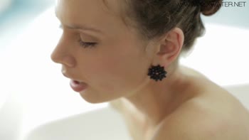 Sultry Antoinette Dusheva's Tubside Masturbation Delight