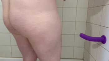 Chris Violet's Shower Solo: Big Cock Masturbation Ends in Cum-Drenched Dildo