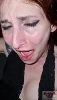 SilviaBadass's Italian Redhead Gets Pinned in Hardcore Car Sex