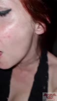 SilviaBadass's Italian Redhead Gets Pinned in Hardcore Car Sex