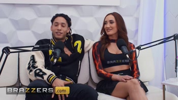BRAZZERS - Luna Star Hosts Chloe Amour And Derek Savage For The Hottest Podcast Threesome Ever
