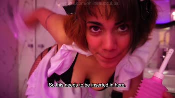 La Santa Kinoko's Anal Adventure: Enema & Plug Fun!