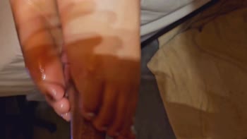 Legjob's Sensual Footplay on Pantyhose-Kissed Smooth Soles
