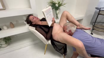 Old Grandpa Licks & Fingers Young Dripping Wet Pussy Clean