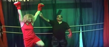 Blonde Mature Babe's Dripping Rosebud Gangbang in Wrestling Ring