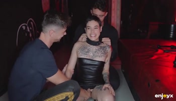 Obedient Slut Saba Lapiedra Gets Dominated in BDSM Threesome
