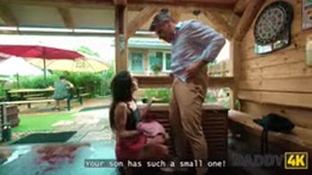 DADDY4K. Kinky Latina risked and fucked his daddy