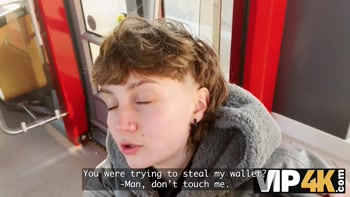 VIP4K. A Femboy Sold her Girlfriend's Juicy Pussy for Money