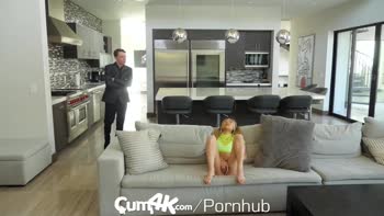 CUM4K Masturbating Asian Babysitter Filled Up With Multiple Oozing Creampies