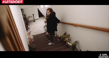 LETSDOEIT - Lesbian Touches Her Girlfriend Until She Cums (CUTE MOANS)