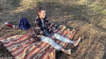 Remlic's Wild Forest Fling: Outdoor Cowgirl Creampie