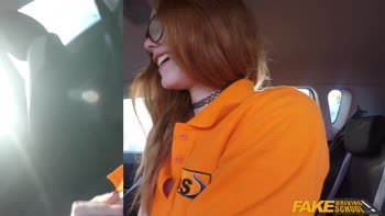 Ryan Ryder Seduces Ginger Teen (18+) Ella Hughes in Fake Driving School Thrill