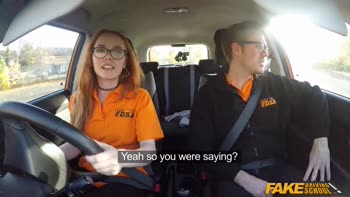 Ryan Ryder Seduces Ginger Teen (18+) Ella Hughes in Fake Driving School Thrill