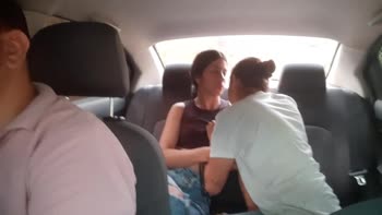 MeryandLu's Sizzling Car Sex: Colombian Lesbians Ignite in Public