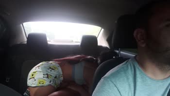 BekaGrey's Steamy Uber Ride: Brunette Latina Fucks in the Backseat